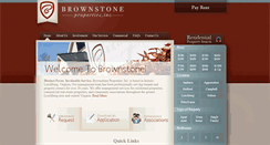 Desktop Screenshot of brownstoneproperties.com