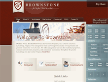 Tablet Screenshot of brownstoneproperties.com